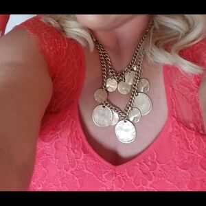 Torrid Vibrant Coral Lace Midi Dress, excellent condition. Beautiful!